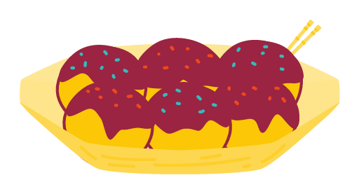「たこ焼き」うちわ用