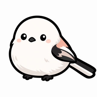 「シマエナガ」うちわ用