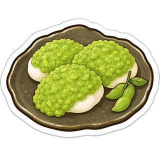 「ずんだ餅」うちわ用