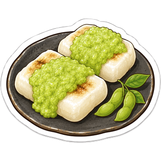 「焼きずんだ餅」うちわ用