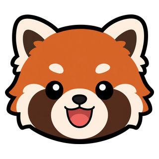 「レッサーパンダ」うちわ用