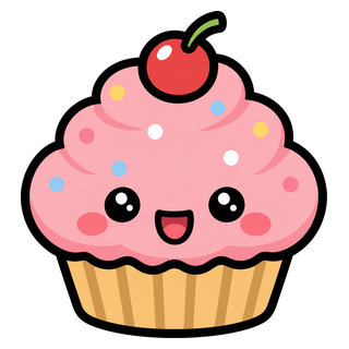 「カップケーキ」うちわ用