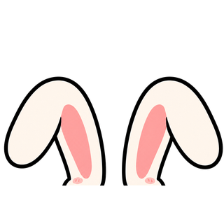 「うさ耳」うちわ用