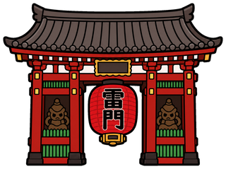 「雷門」うちわ用